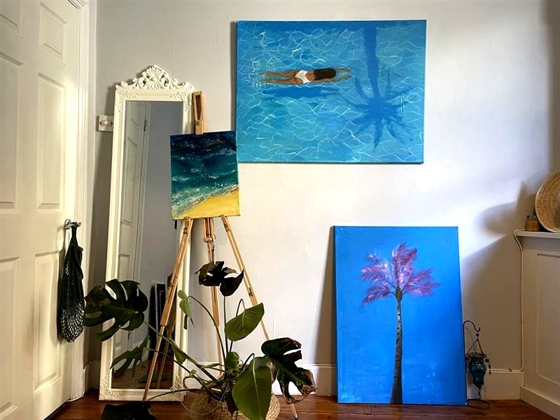 Living room studio scene